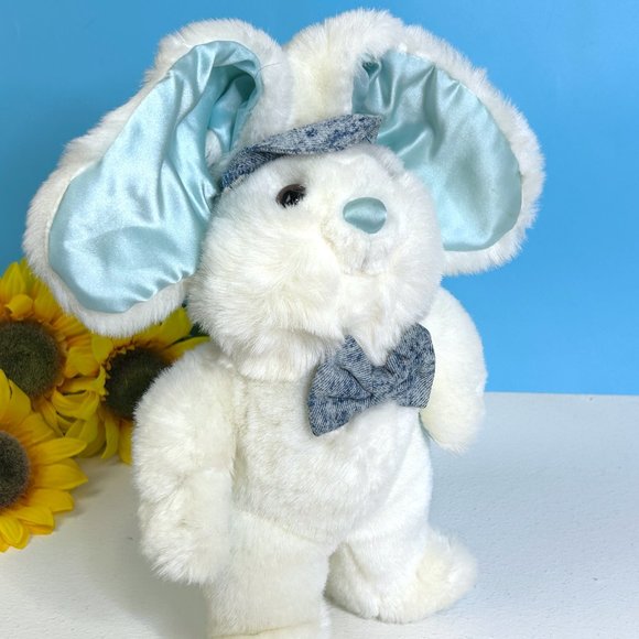RARE Vintage Commonwealth Target Bunny Rabbit Satin Ears 10" Plush‎ Stuffed Toy - Picture 2 of 5